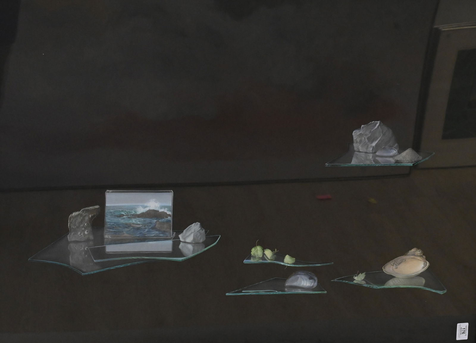 Marcea Rundquist (American 20th Century): Marcea Rundquist (American 20th Century) "Glass Series Broken Ocean", 1987 Painting, egg tempera on board Initialed and dated lower right 30" x 40" Provenance: Stroock & Stroock & Lavan Condition: Ove