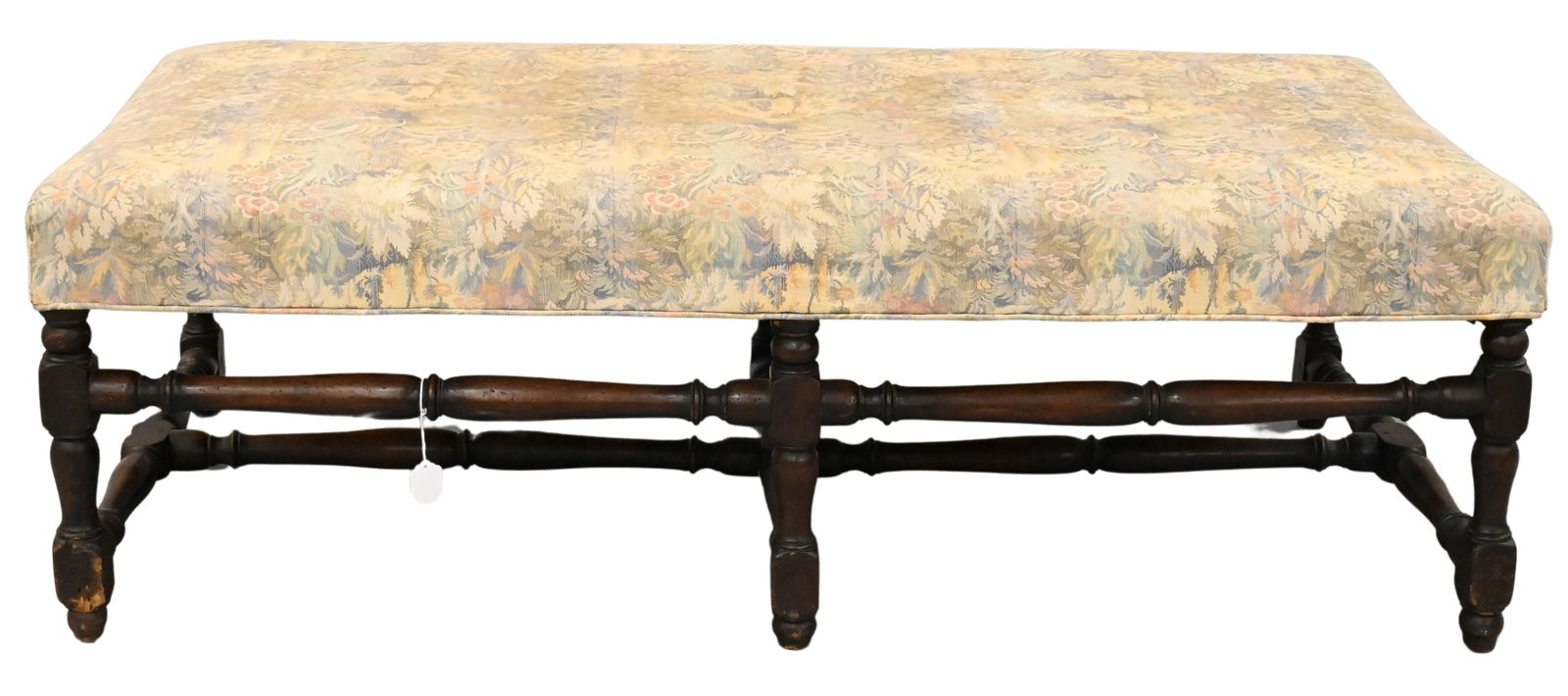 Jacobean Style Bench having Upholstered Top (1 of 4)