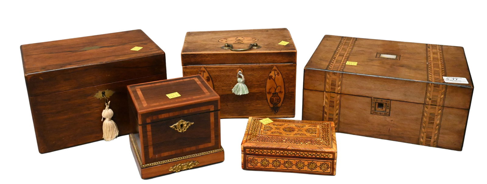 Group of Five Inlaid Boxes (1 of 7)