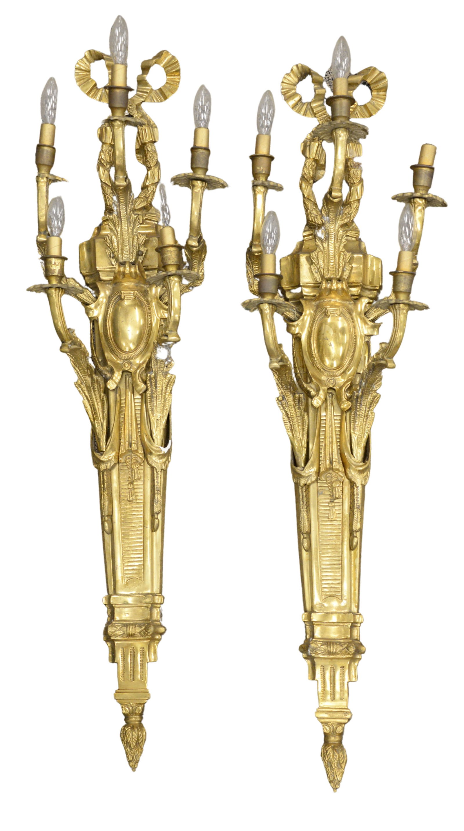 Pair of Bronze Sconces (1 of 8)