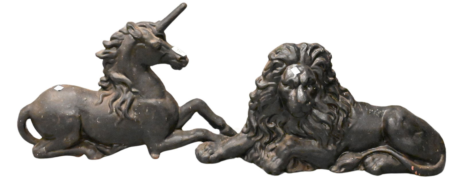 Two Cast Iron Coat of Arms Figures (1 of 6)