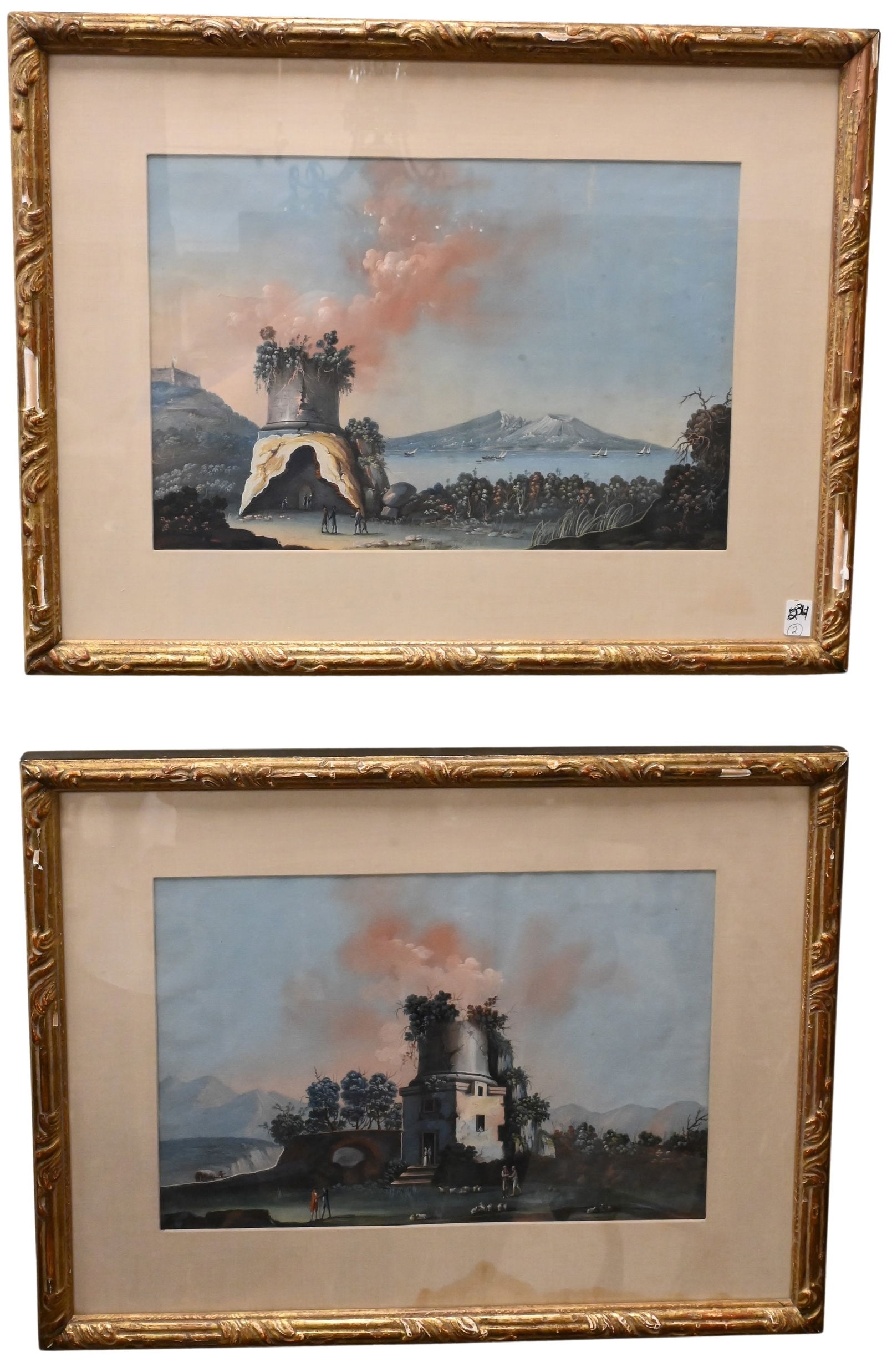 Two 19th Century Italian School Capriccio Landscapes (1 of 6)