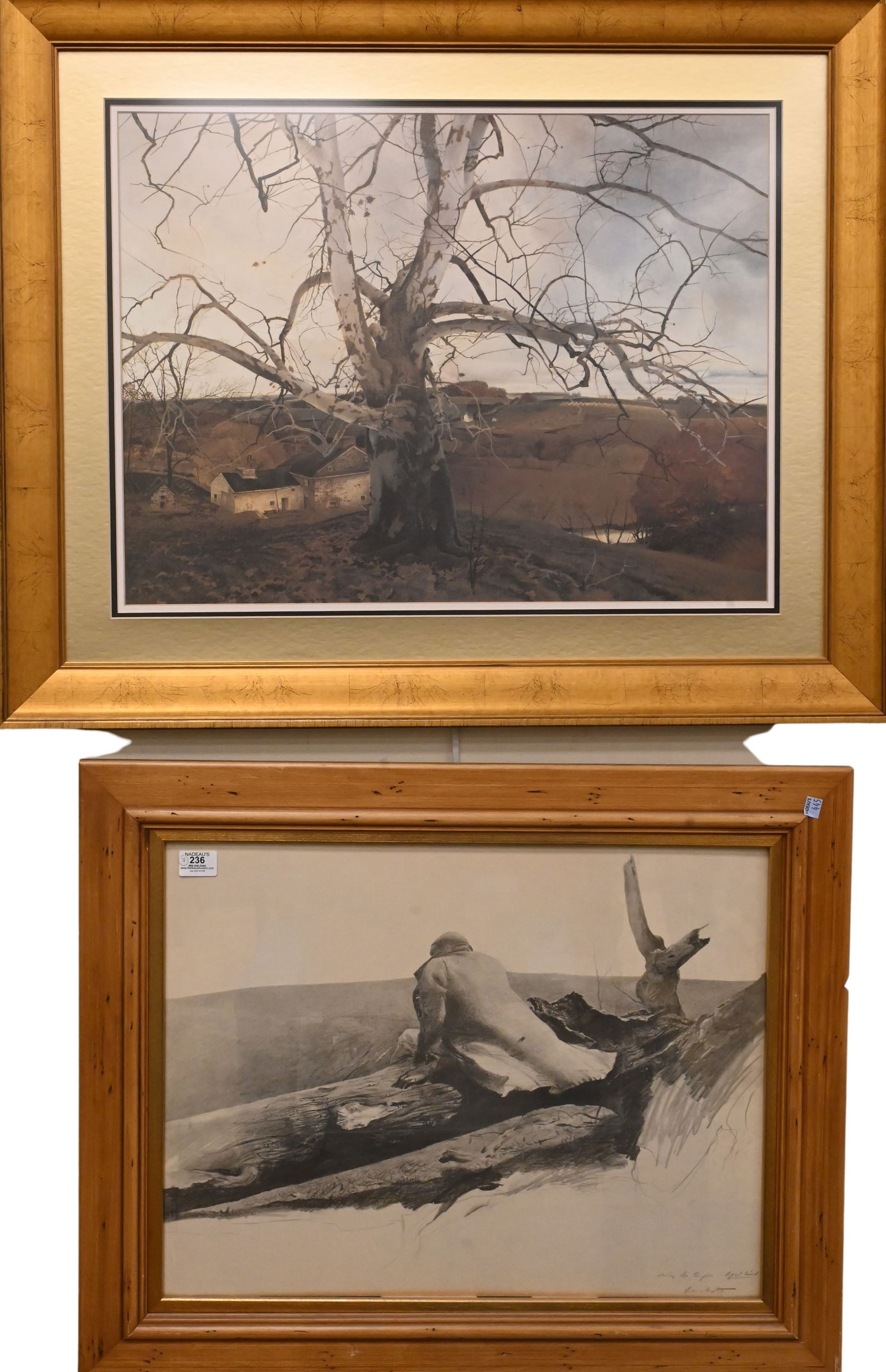 Group of Seven Offset Lithographs After Andrew Wyeth (1 of 7)