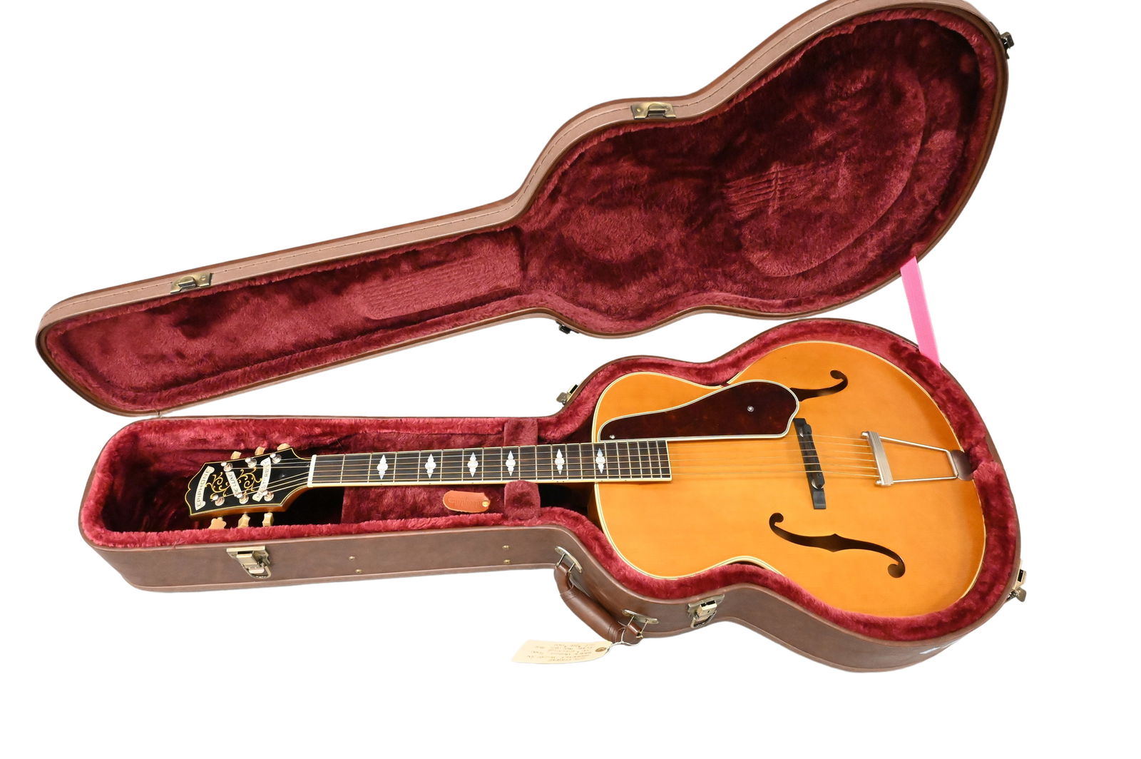 2016 Epiphone Masterbilt Deluxe / UN Acoustic Guitar: 2016 Epiphone Masterbilt Deluxe / UN Acoustic Guitar made in Nashville, Tennessee, serial number 16082301128, with original hard case