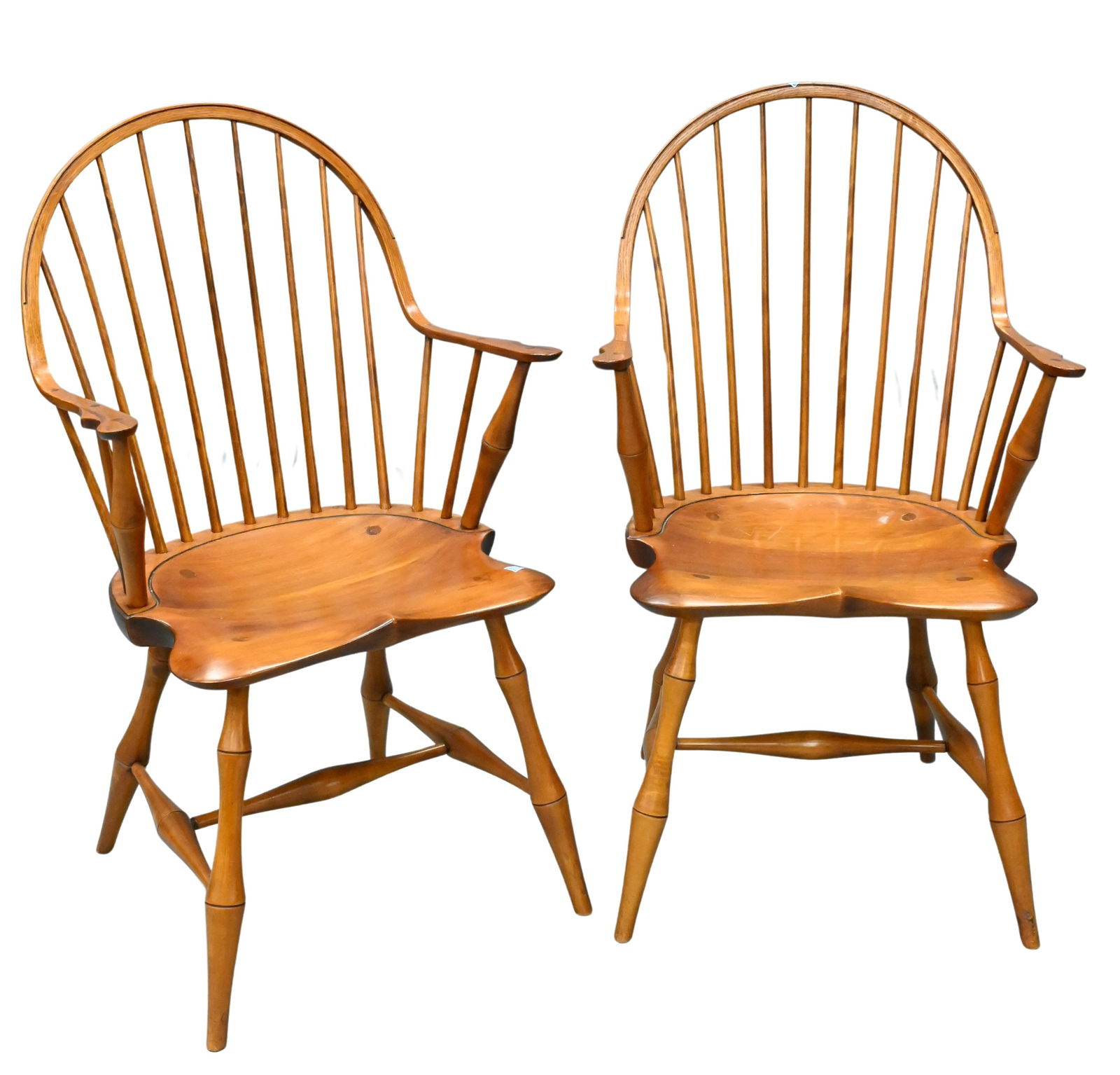 Pair of D.R. Dimes Continuous Windsor Armchairs (1 of 5)