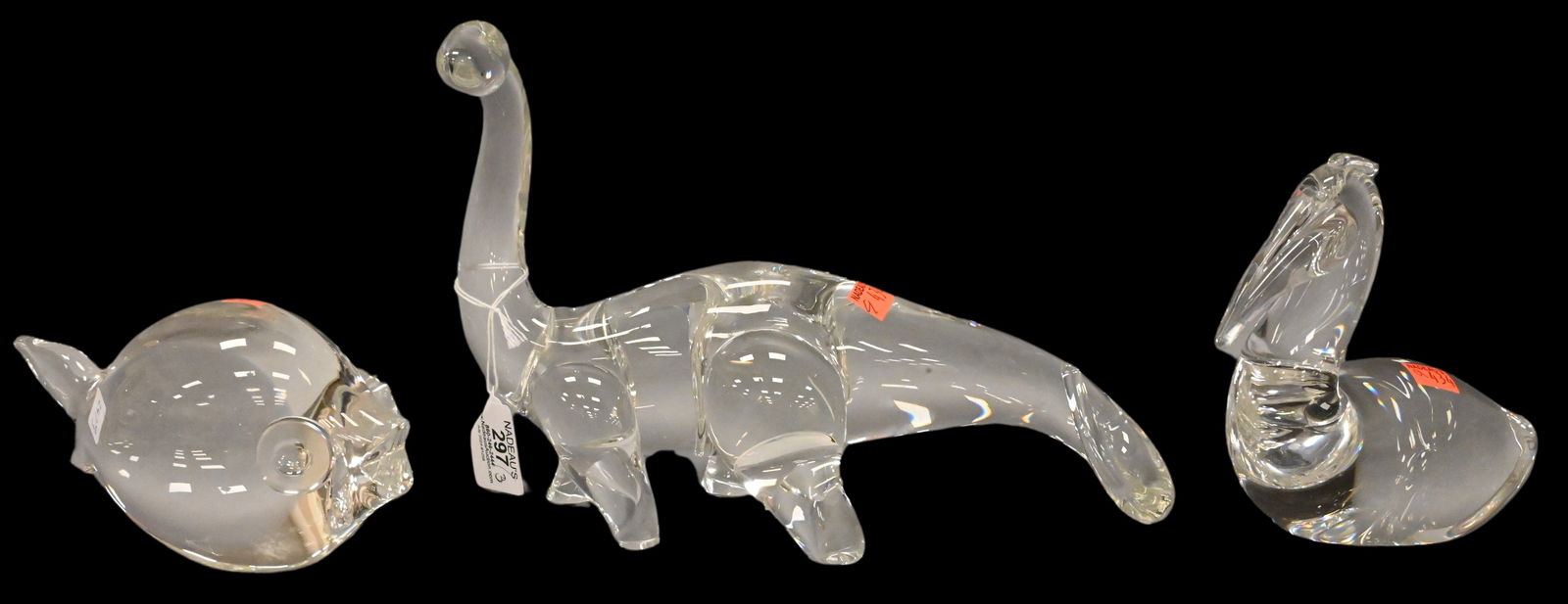 Three Steuben Crystal Animal Figures (1 of 5)