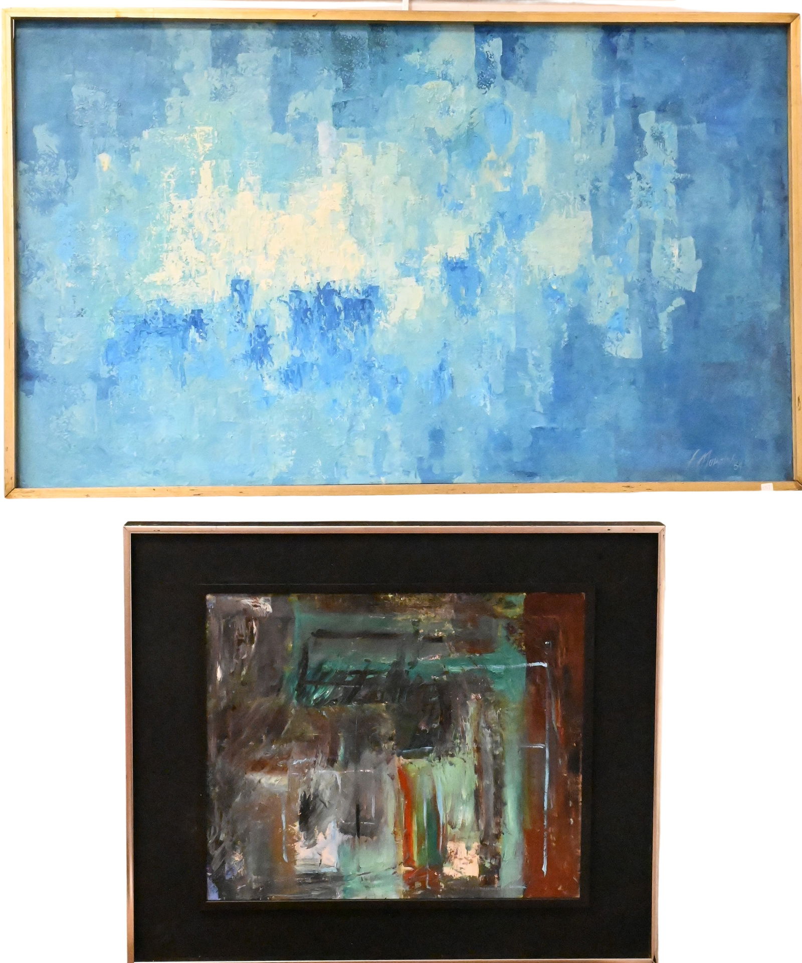 Three Framed Abstract Pieces (1 of 4)