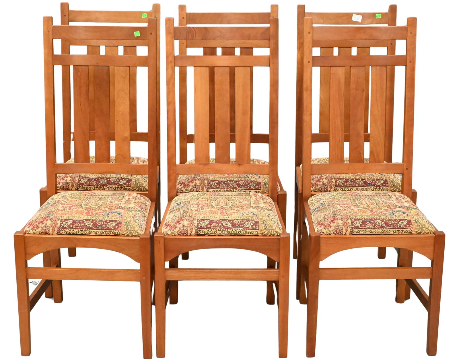 Set of Six Stickley After Harvey Ellis Dining Chairs (1 of 5)