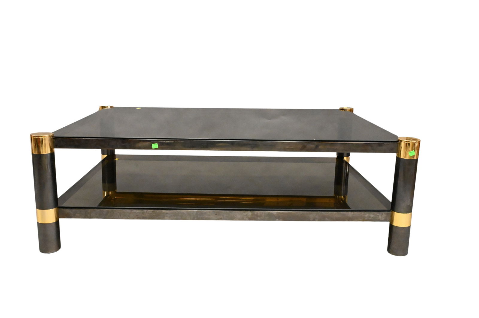 Karl Springer Round Leg Two Tier Coffee Table (1 of 5)