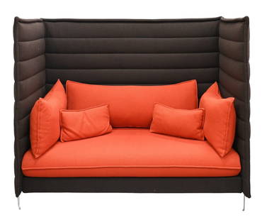 Ronan and Erwan Bouroullec "Vitra" Alcove Sofa: Ronan and Erwan Bouroullec "Vitra" Alcove Sofa height 53 1/2 inches, seat height 18 1/2 inches, length 60 inches