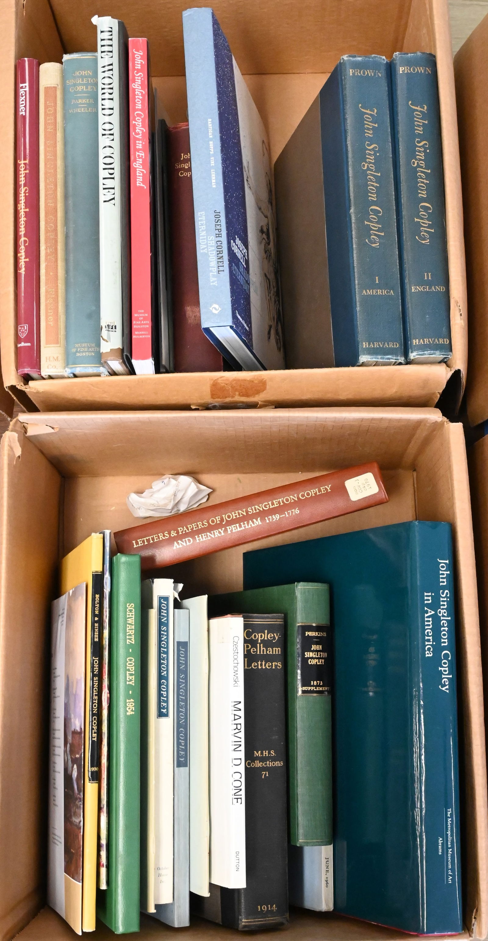 Two Boxes of John Singleton Copley Reference Books and Catalogs (1 of 6)
