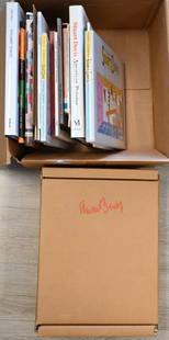 Group of Stuart Davis Reference Books and Catalogs: Group of Stuart Davis Reference Books and Catalogs to include Stuart Davis a Catalogue Raisonne by Boyajian and Ruthoski, in three volumes with box and others Provenance: Kennedy Galleries, Inc. New Y