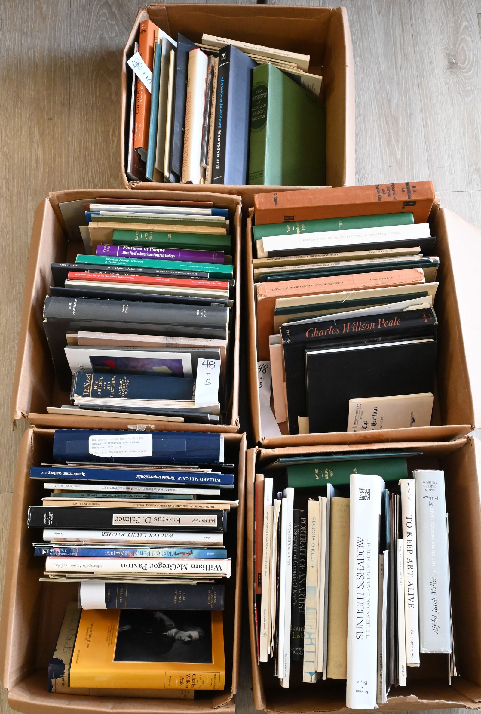 Group of Five Boxes of Art Reference Books, Catalogs, and Coffee Table Books (1 of 10)