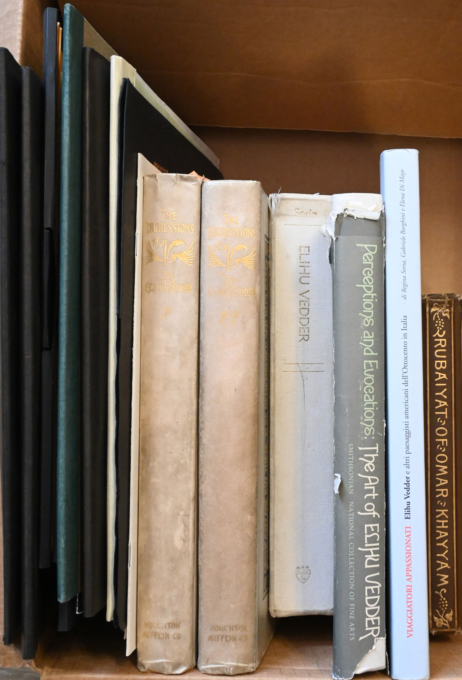 Box Lot of Art Reference Books on Elihu Vedder (1 of 5)