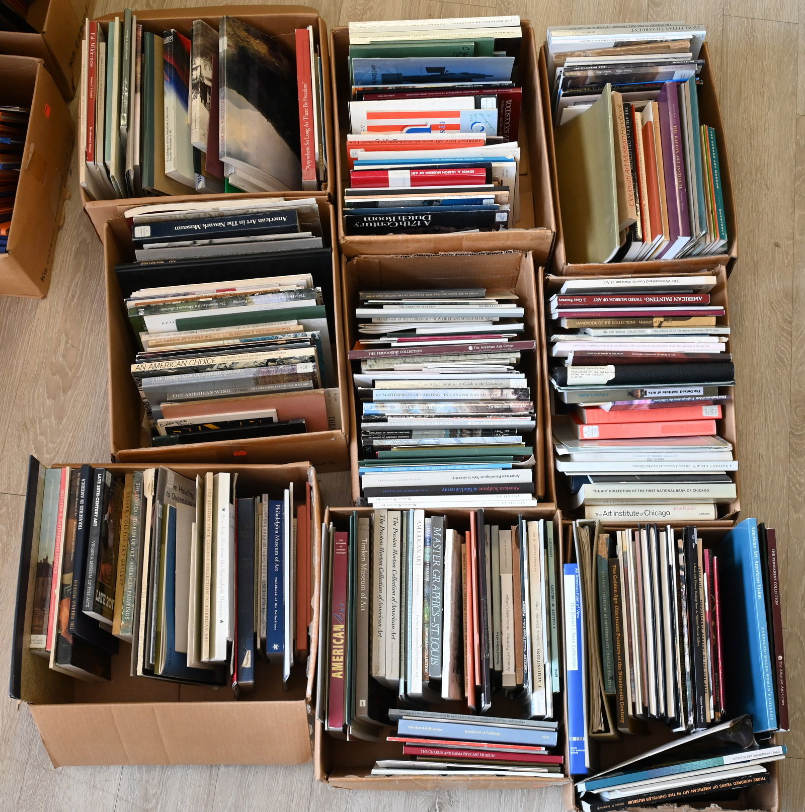 Nine Box Lots of Art Reference Books and Catalogs from Museums, Galleries, and Exhibitions (1 of 10)