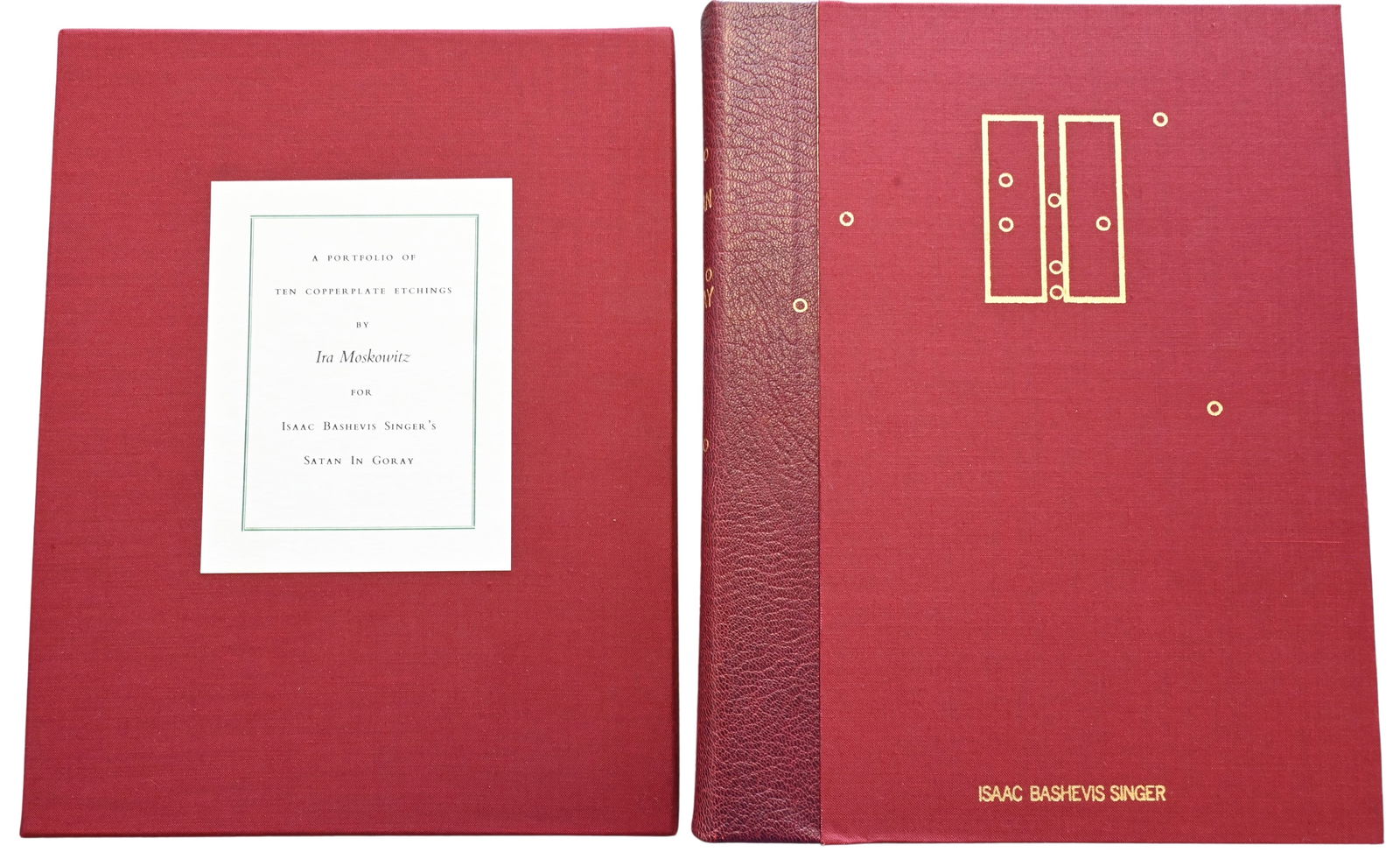 Ira Moskowitz (Polish/American 1912-1985) and Isaac Bashevis Singer (Polish/American 1902-1991) (1 of 12)