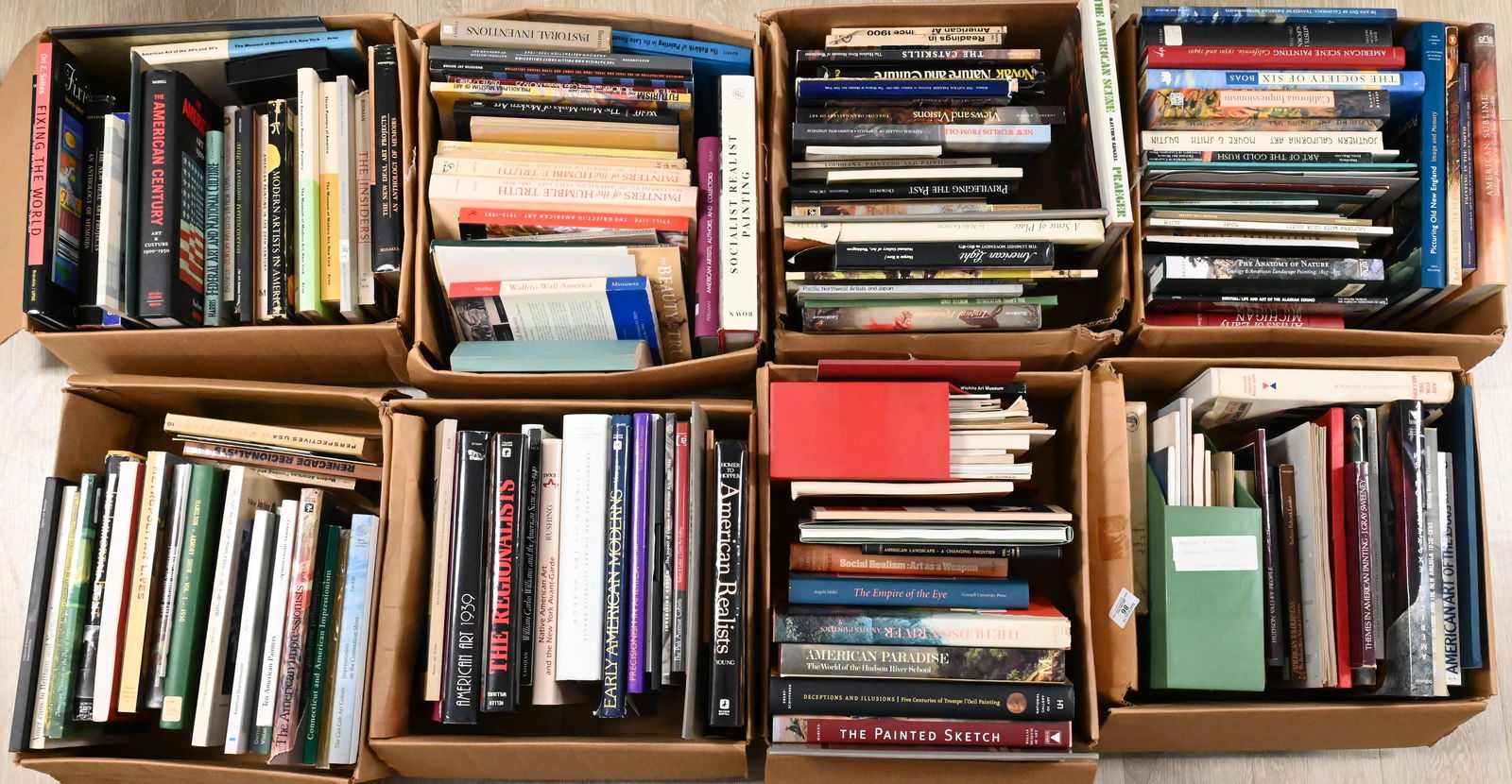 Eight Box Lots of Books on American Art and Artists (1 of 9)