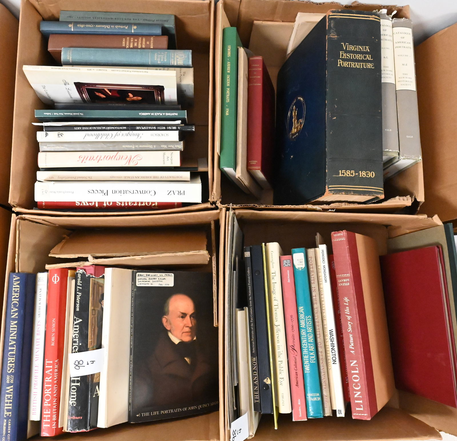 Four Box Lots of Art Reference Books Primarily of Early American Works (1 of 5)