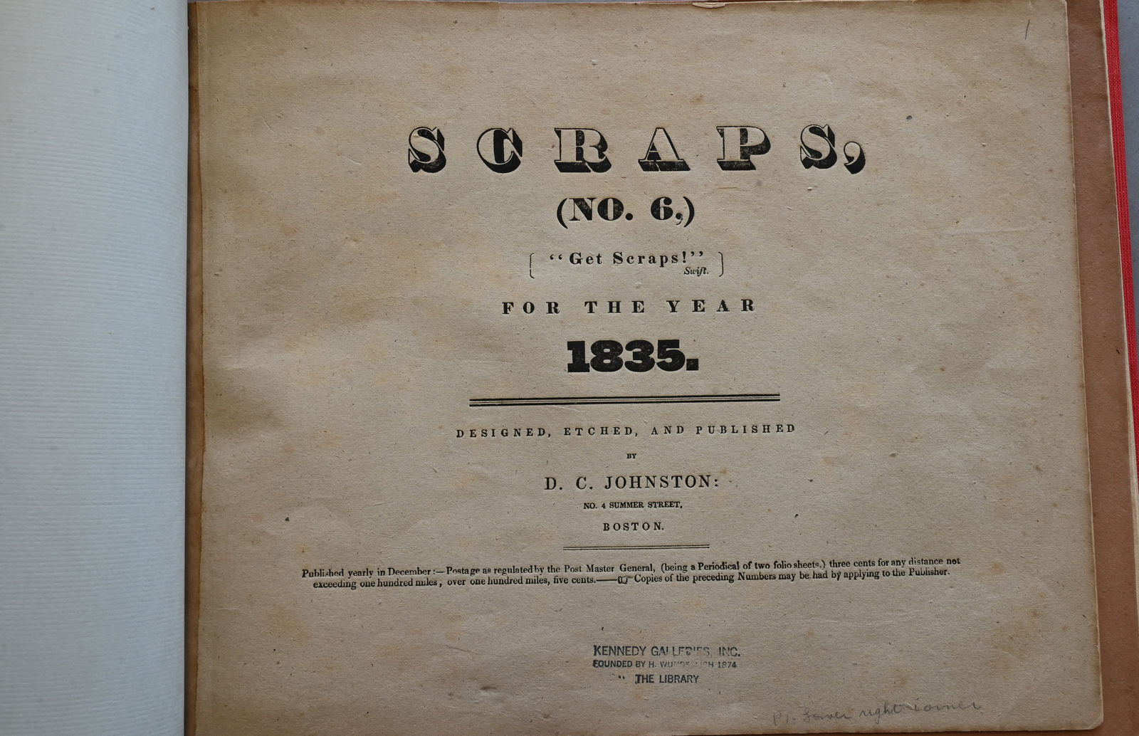David Claypoole Johnston (American 1799-1849) (1 of 7)