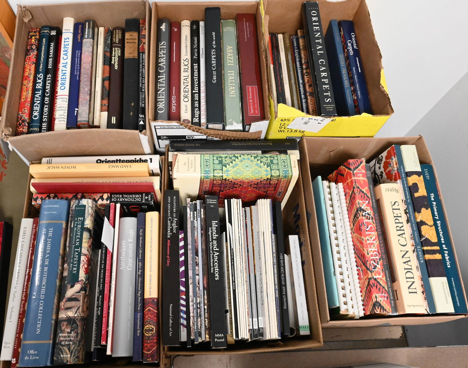 Six Box Lots of Reference Books on Textiles (1 of 7)