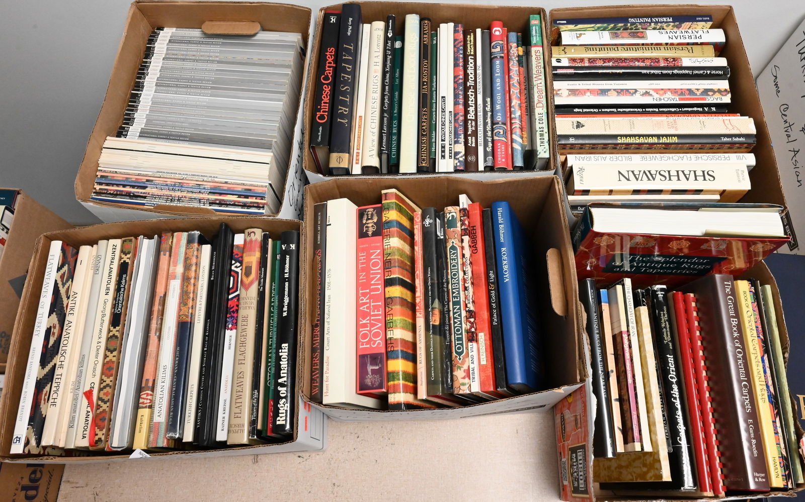 Six Box Lots of Reference Books on Textiles (1 of 7)