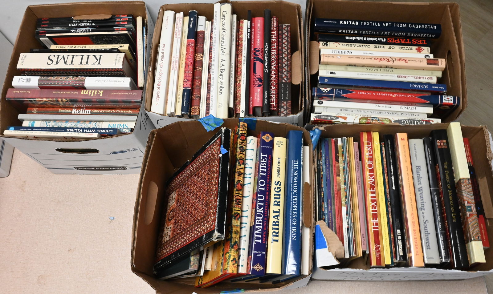 Five Box Lots of Reference Books on Textiles (1 of 6)