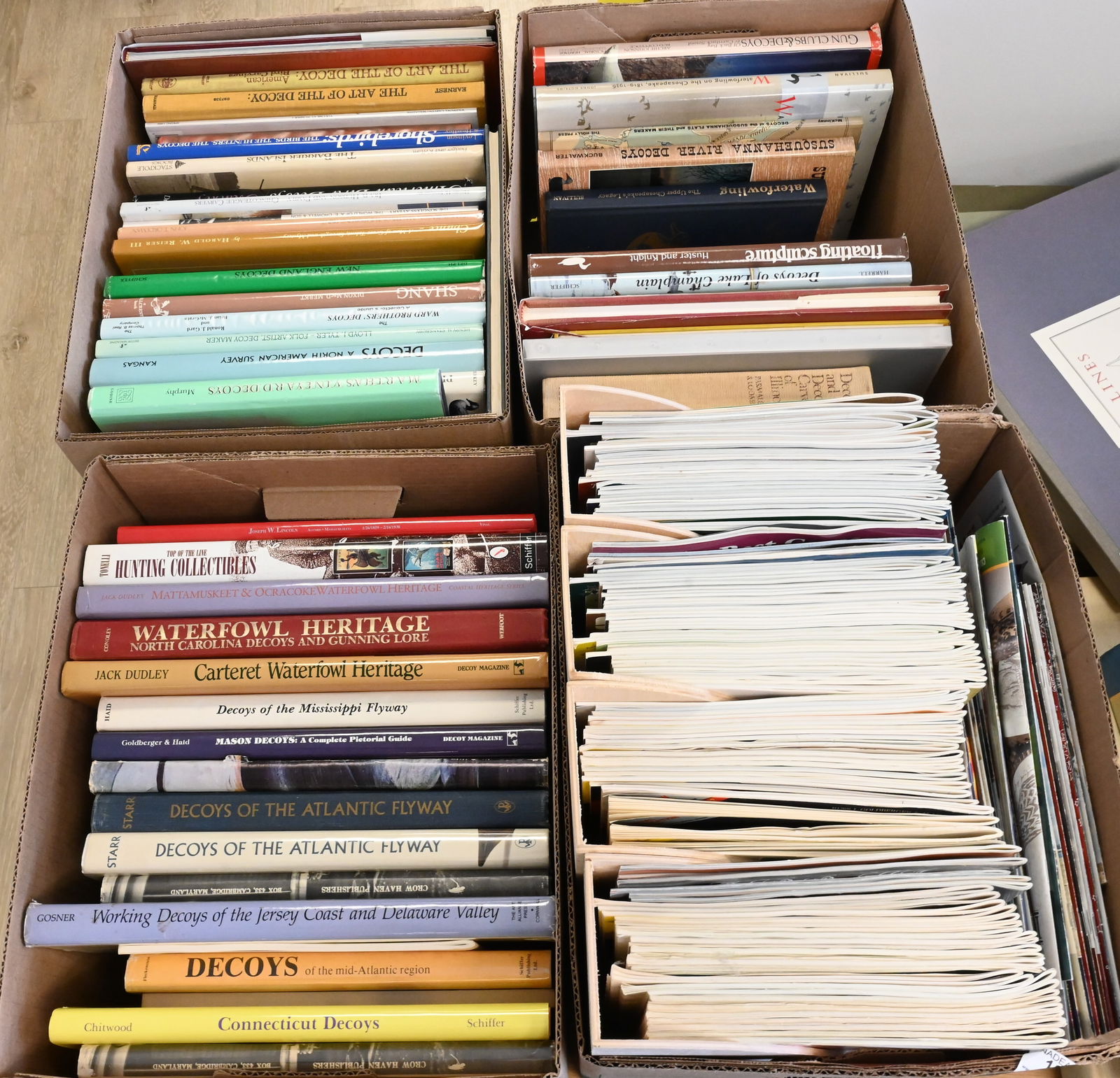 Four Box Lots of Reference Books on Hunting Decoys (1 of 6)