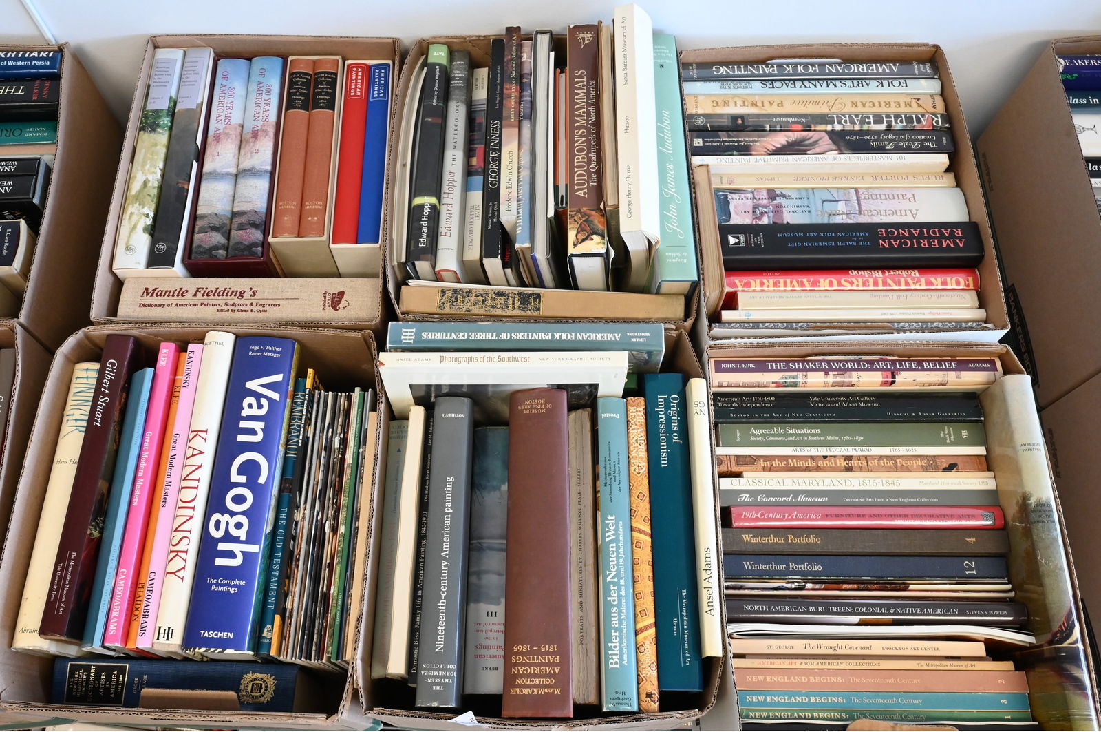 Six Box Lots of American Art Reference and Coffee Table Books (1 of 7)