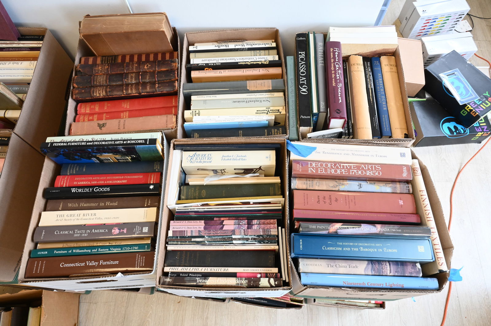 Six Box Lots of Reference Books on American and European Furniture (1 of 7)