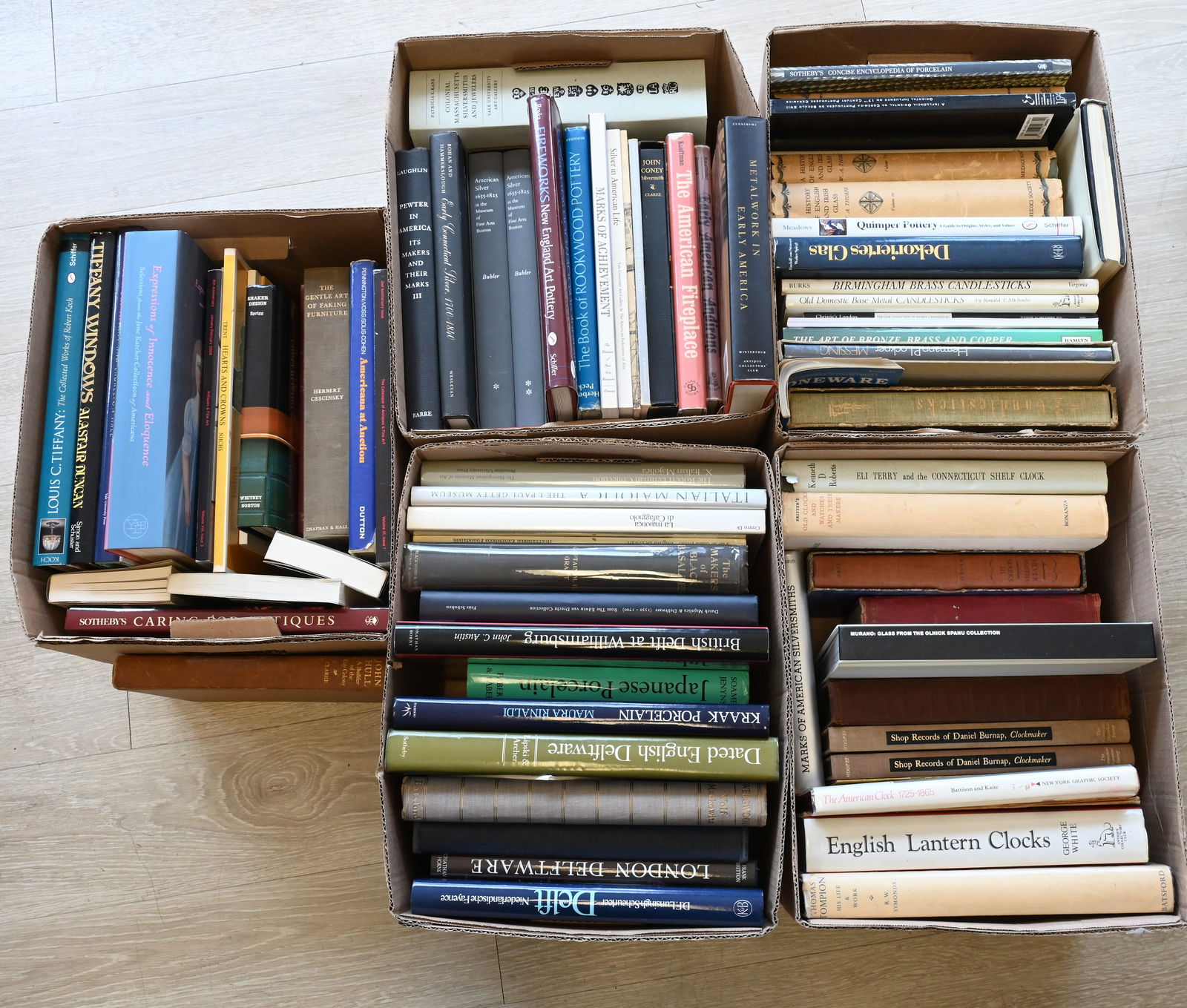 Five Box Lots of Reference Books on English and American Decorative Arts (1 of 6)