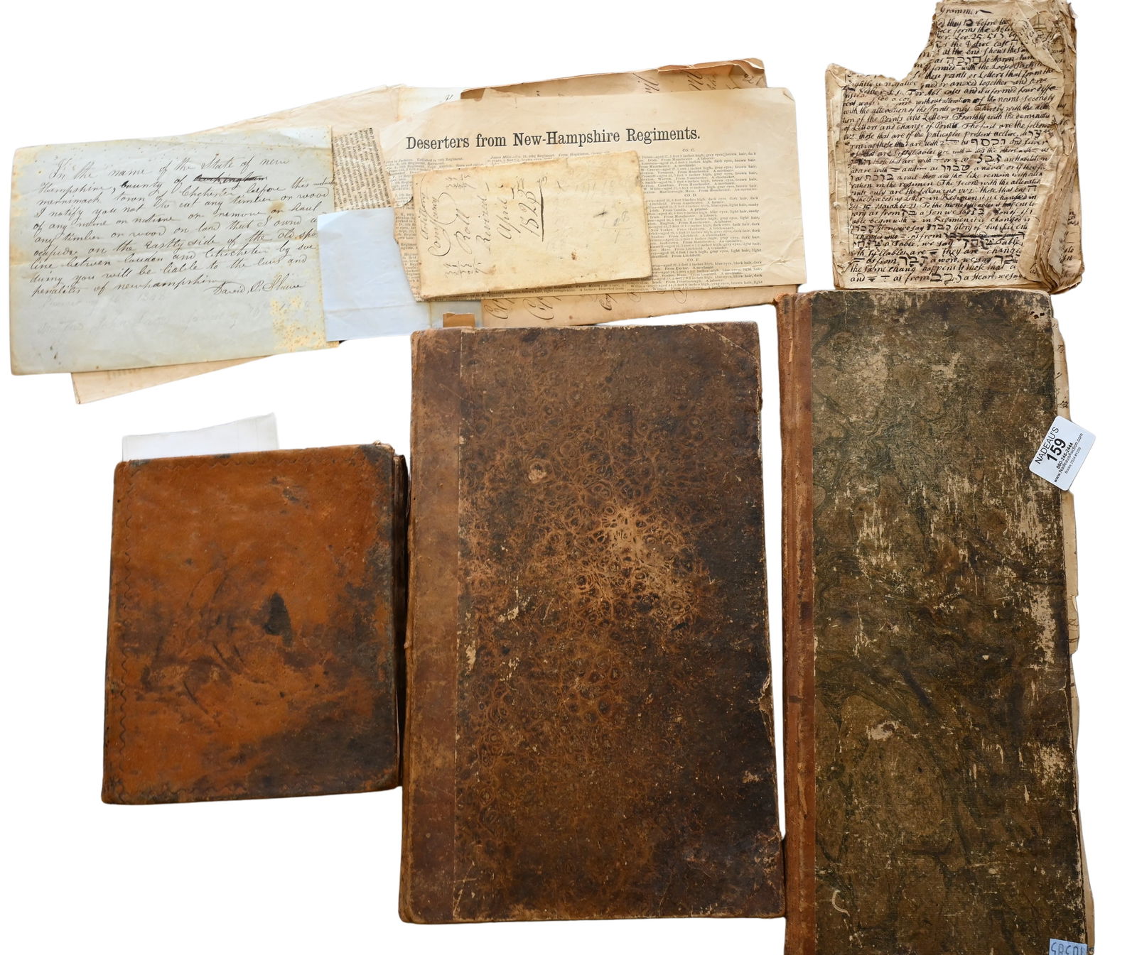 Three New Hampshire Ledgers from Chichester 1816-1830s (1 of 15)
