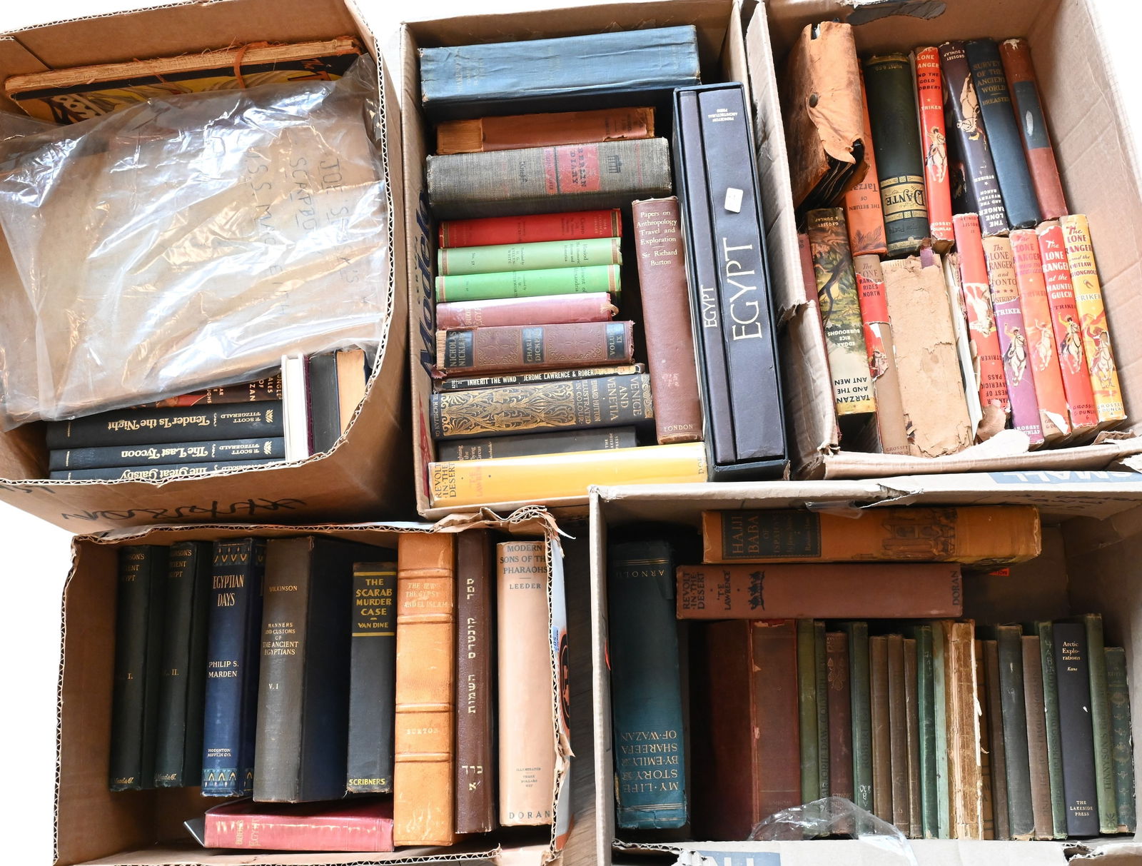 Five Box Lots of Books Primarily on Egypt and Children's Books (1 of 6)