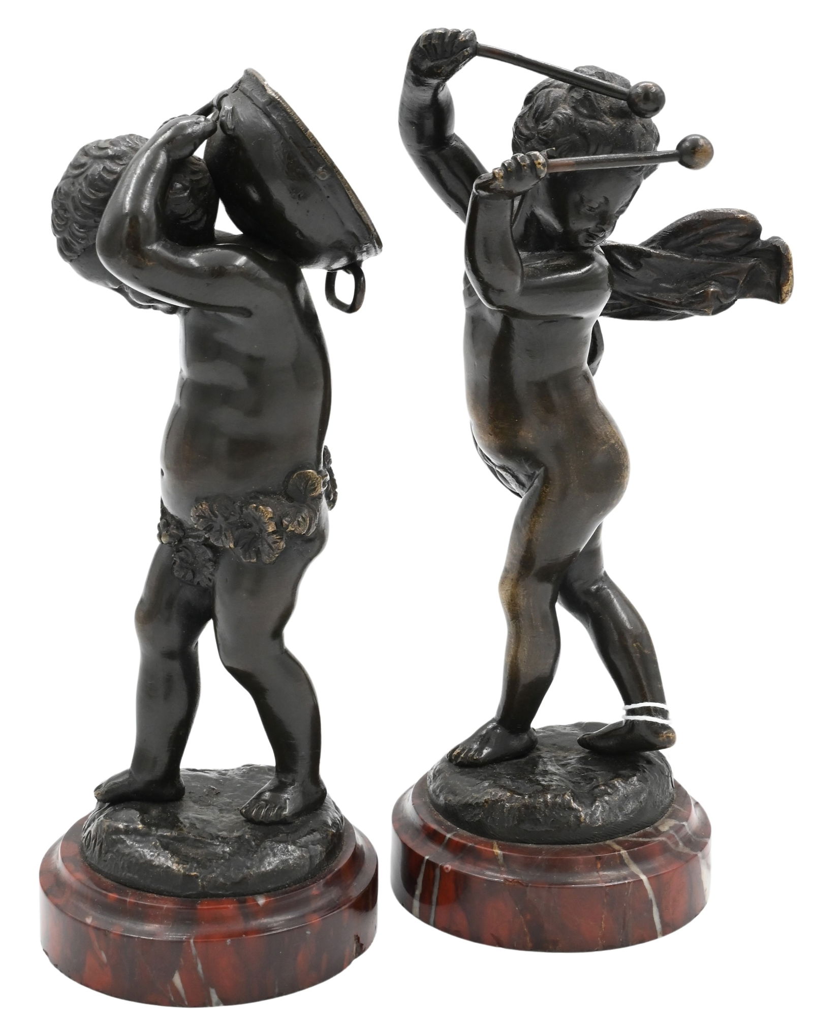 Pair of Bronze Putti After Claude Michel Dit Clodion (French 1738-1814) (1 of 5)