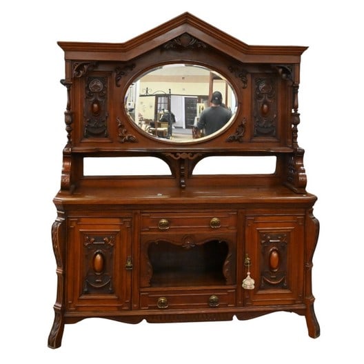 Victorian Sideboard in Two Parts (1 of 5)