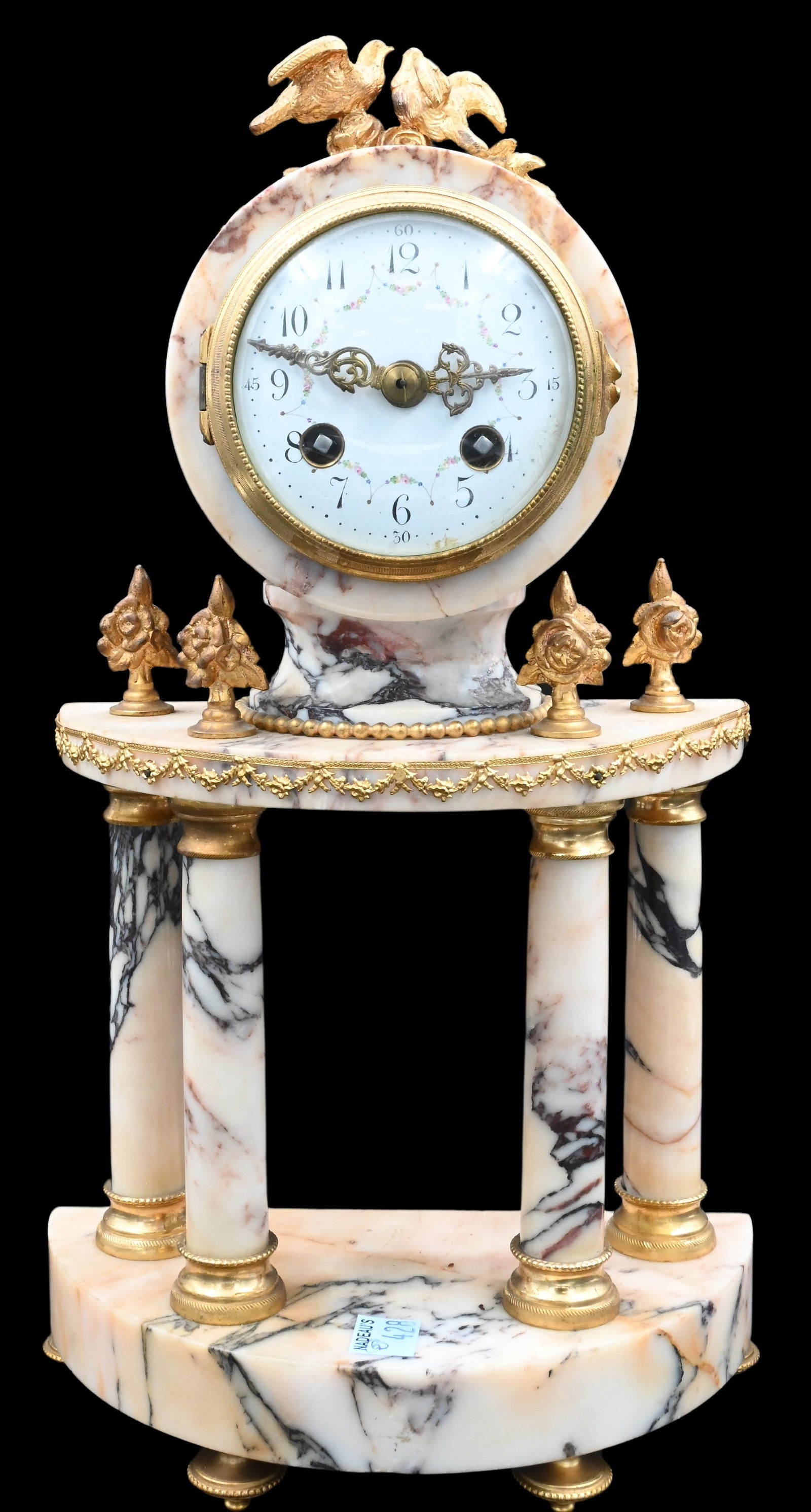 French Marble Portico Clock (1 of 6)