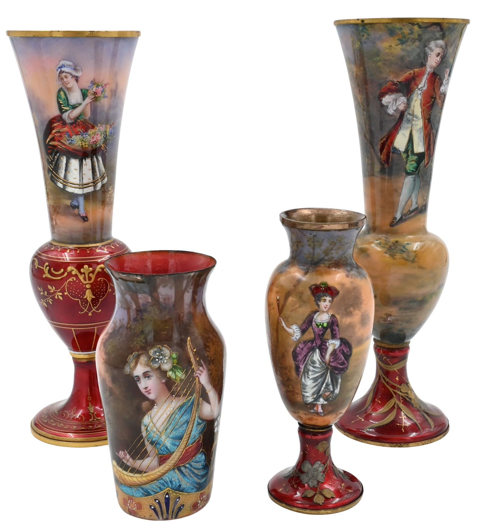 Four Piece Enamel Group (1 of 6)