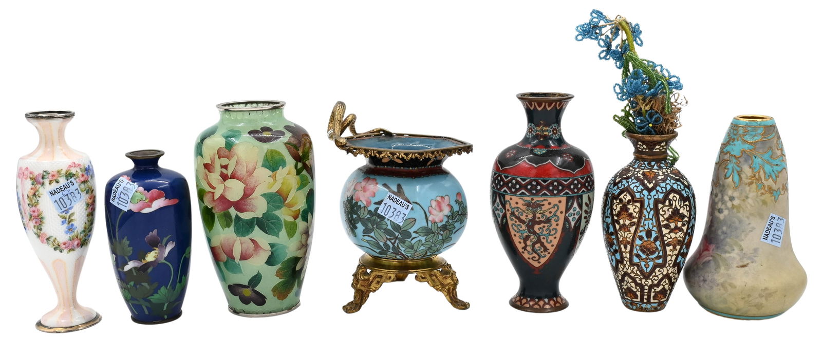 Seven Piece Enamel Grouping (1 of 6)