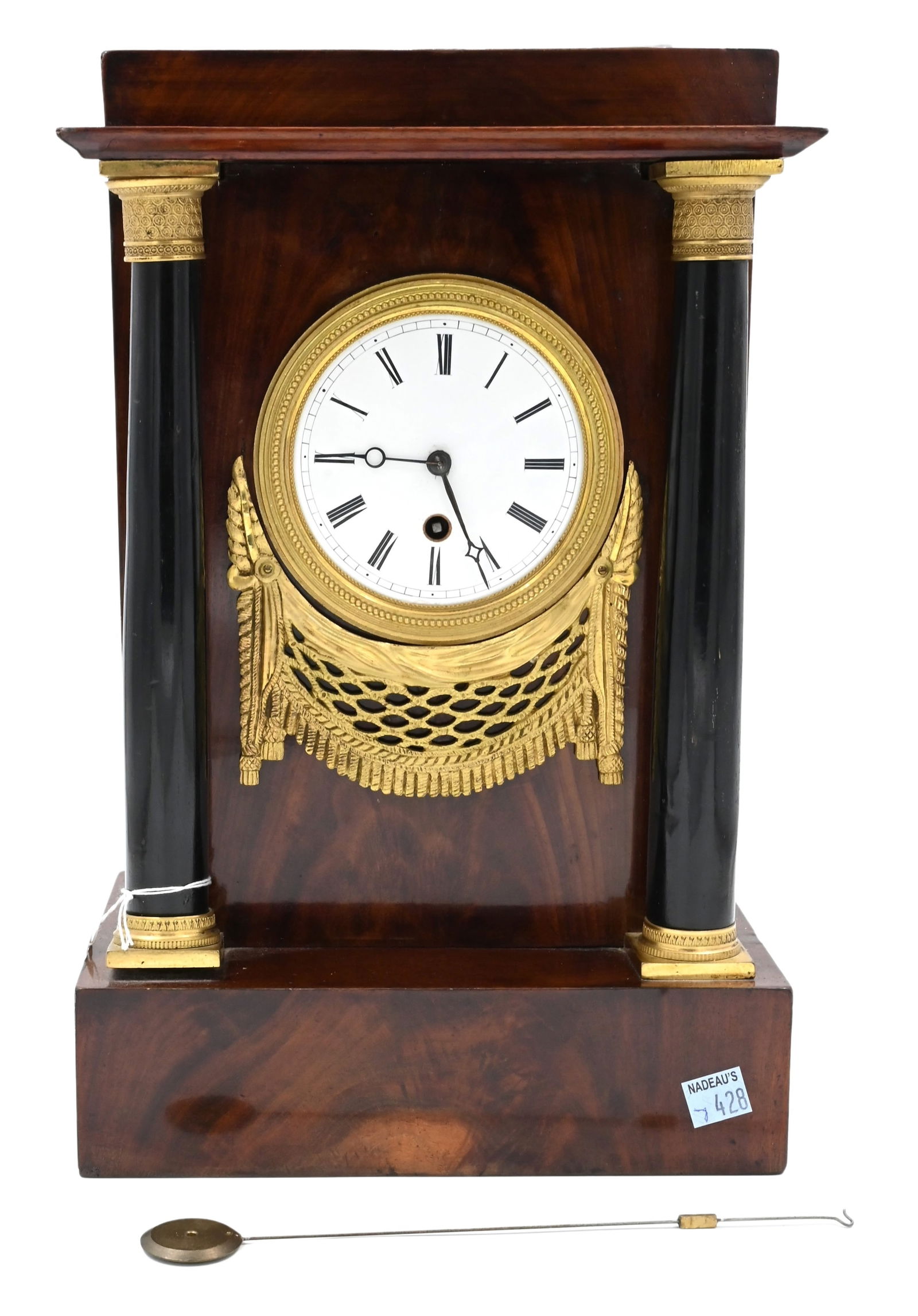 French Empire Portico Clock (1 of 3)