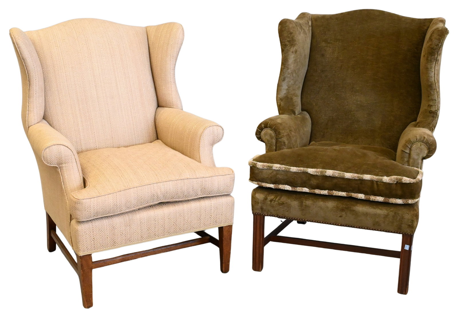 Two Federal Style Wingback Armchairs (1 of 5)