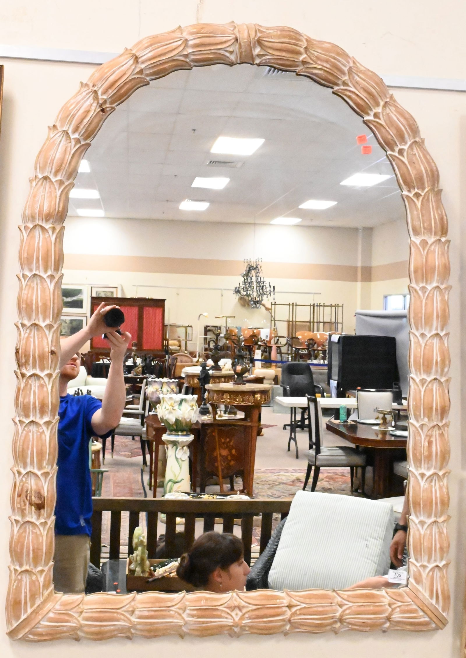 Contemporary Carved Mirror (1 of 5)