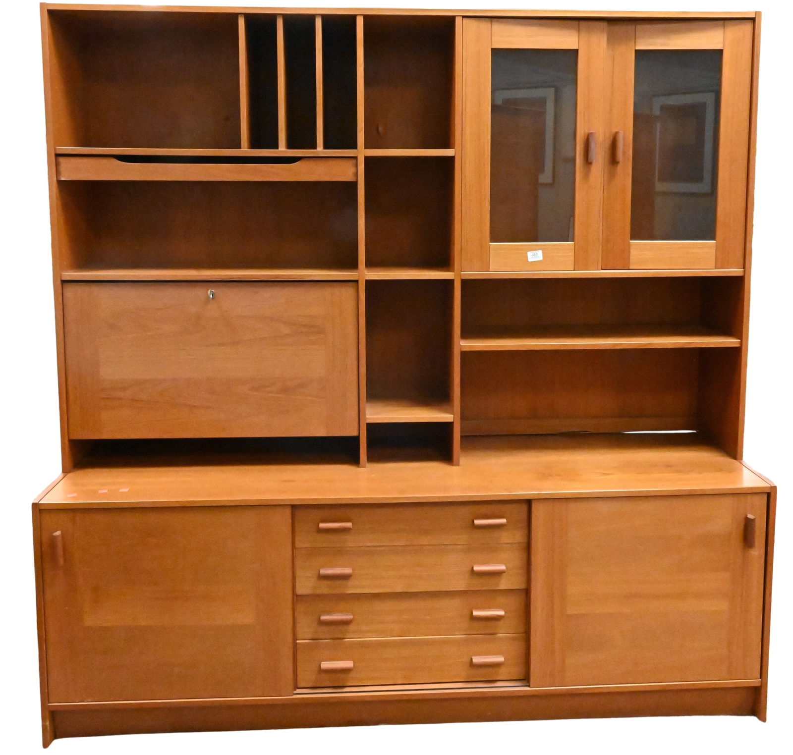 Contemporary Teak Hutch/Cabinet (1 of 2)