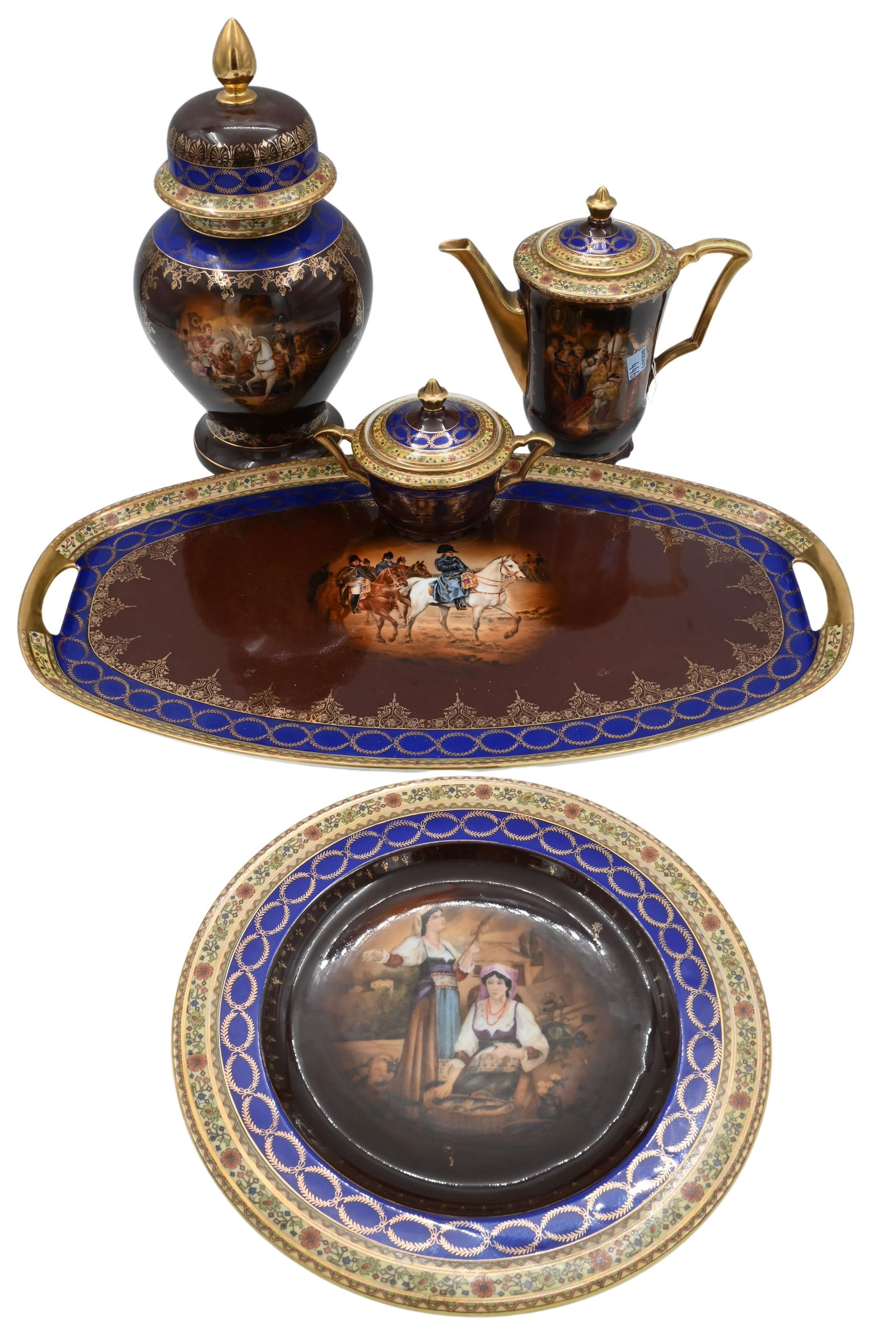 Five Piece Royal Vienna Napoleonic Set (1 of 7)