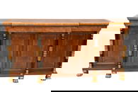 Barbara Barry for Baker French Empire Style Flame Mahogany Server/Sideboard