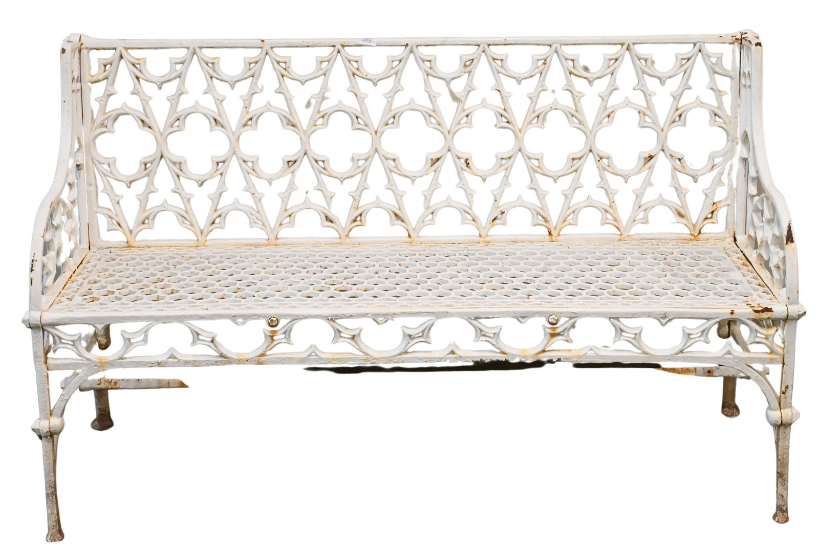 Gothic Style Outdoor Cast Iron Bench (1 of 3)