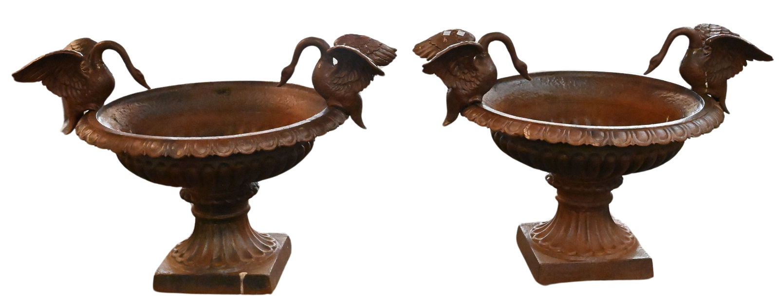 Pair of Outdoor Iron Urns (1 of 6)