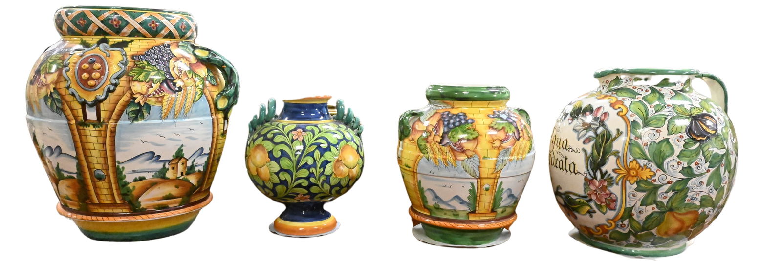 Four Monumental Contemporary Majolica Urns (1 of 5)
