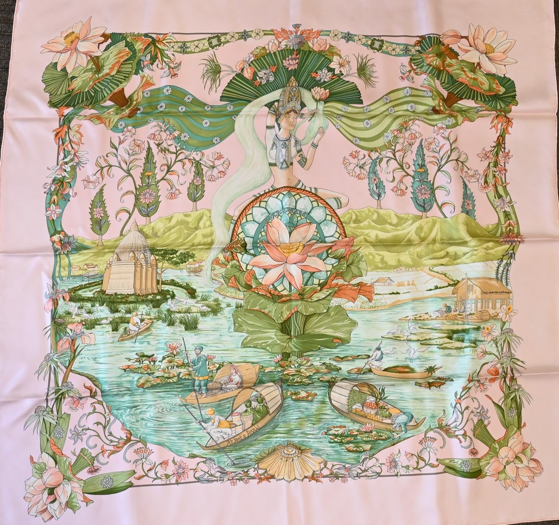 Hermes Paris "Sarasvati" Silk Scarf (1 of 5)