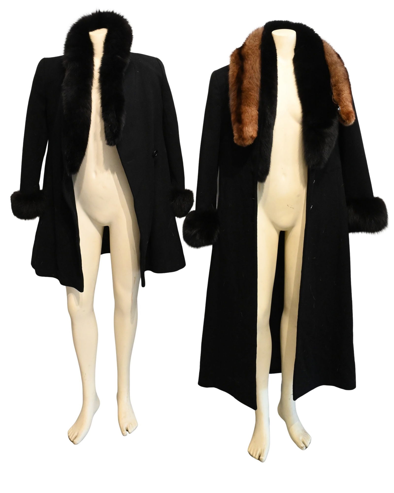 Two Women's Searle Faux Fur Lined Coats (1 of 4)
