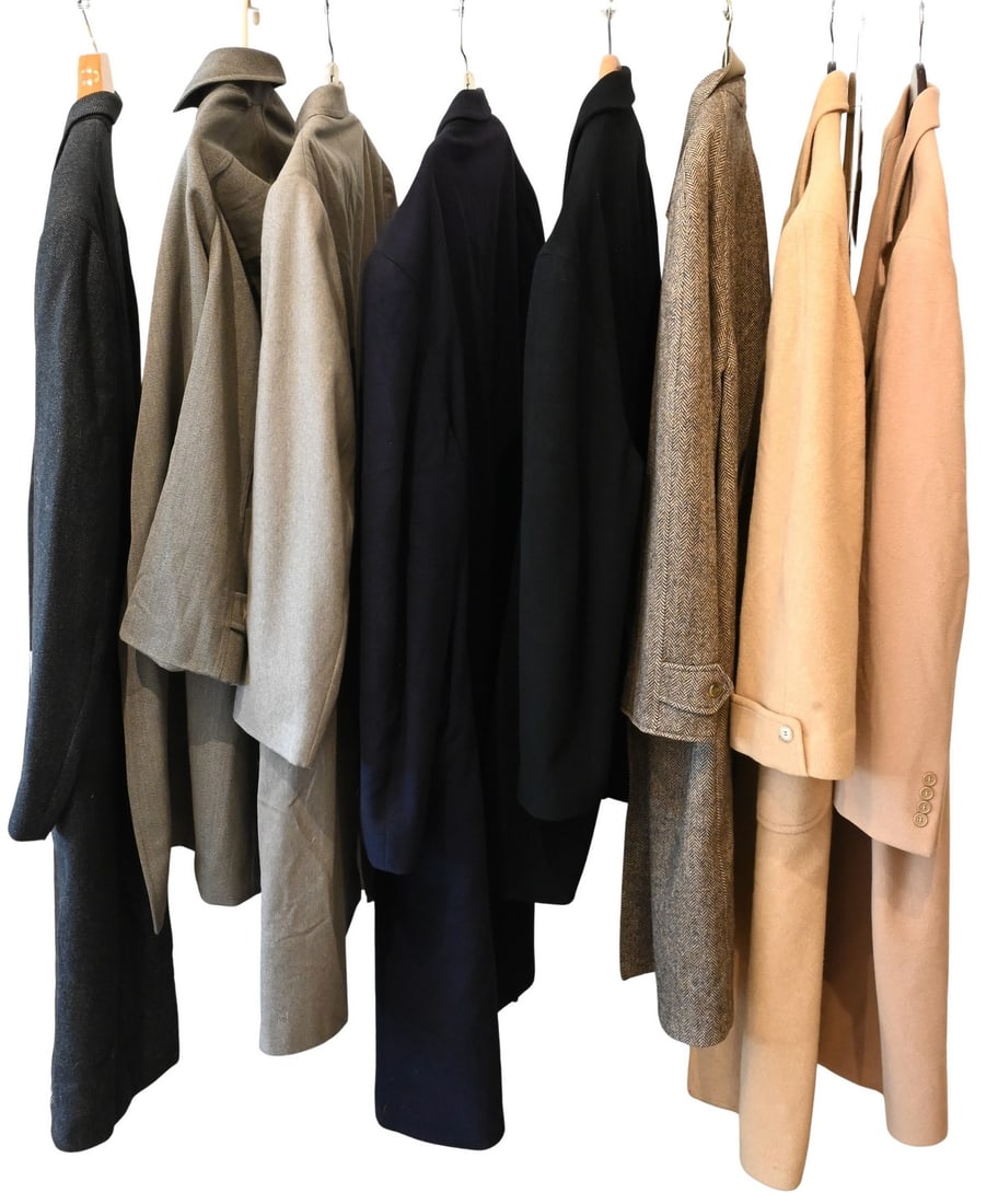 Group of Eight Men's Overcoats (1 of 5)