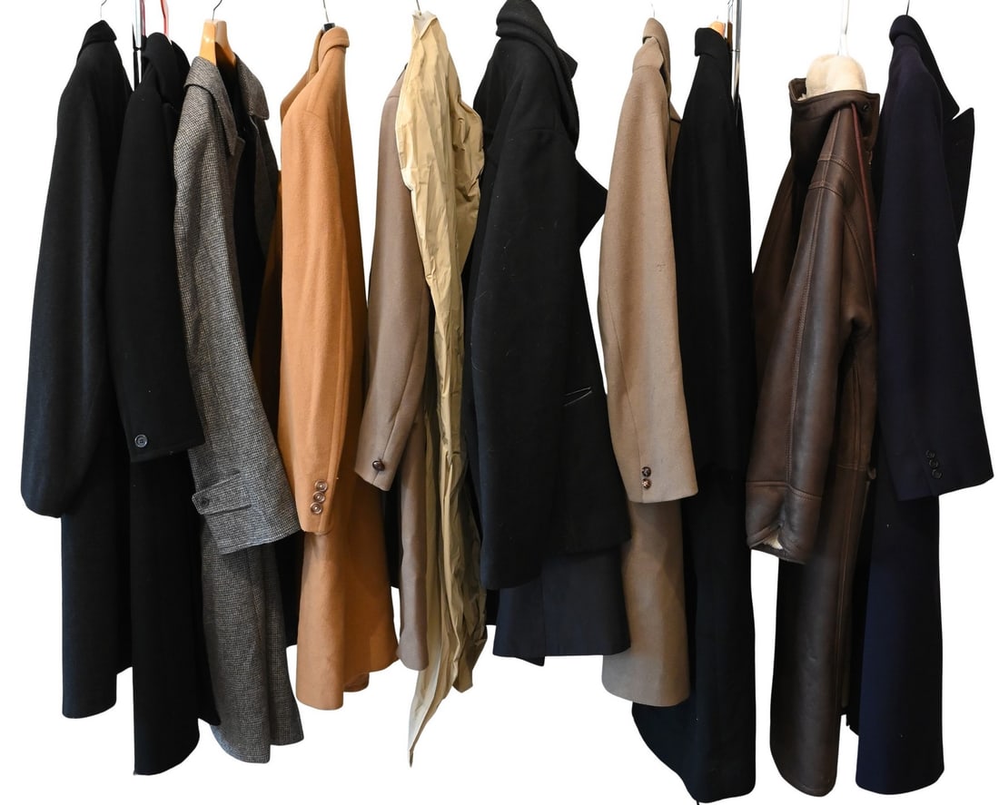Half Rack of Men's Overcoats and Trench Coats (1 of 5)